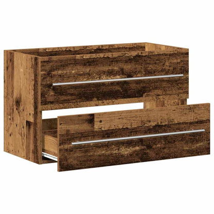 Bathroom Sink Cabinet Old Wood 80x38,5x48 cm Engineered Wood