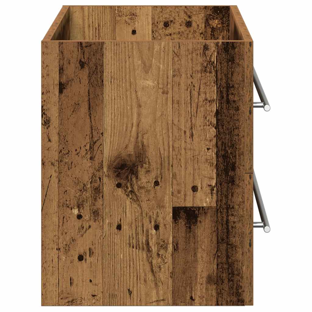 Bathroom Sink Cabinet Old Wood 80x38,5x48 cm Engineered Wood