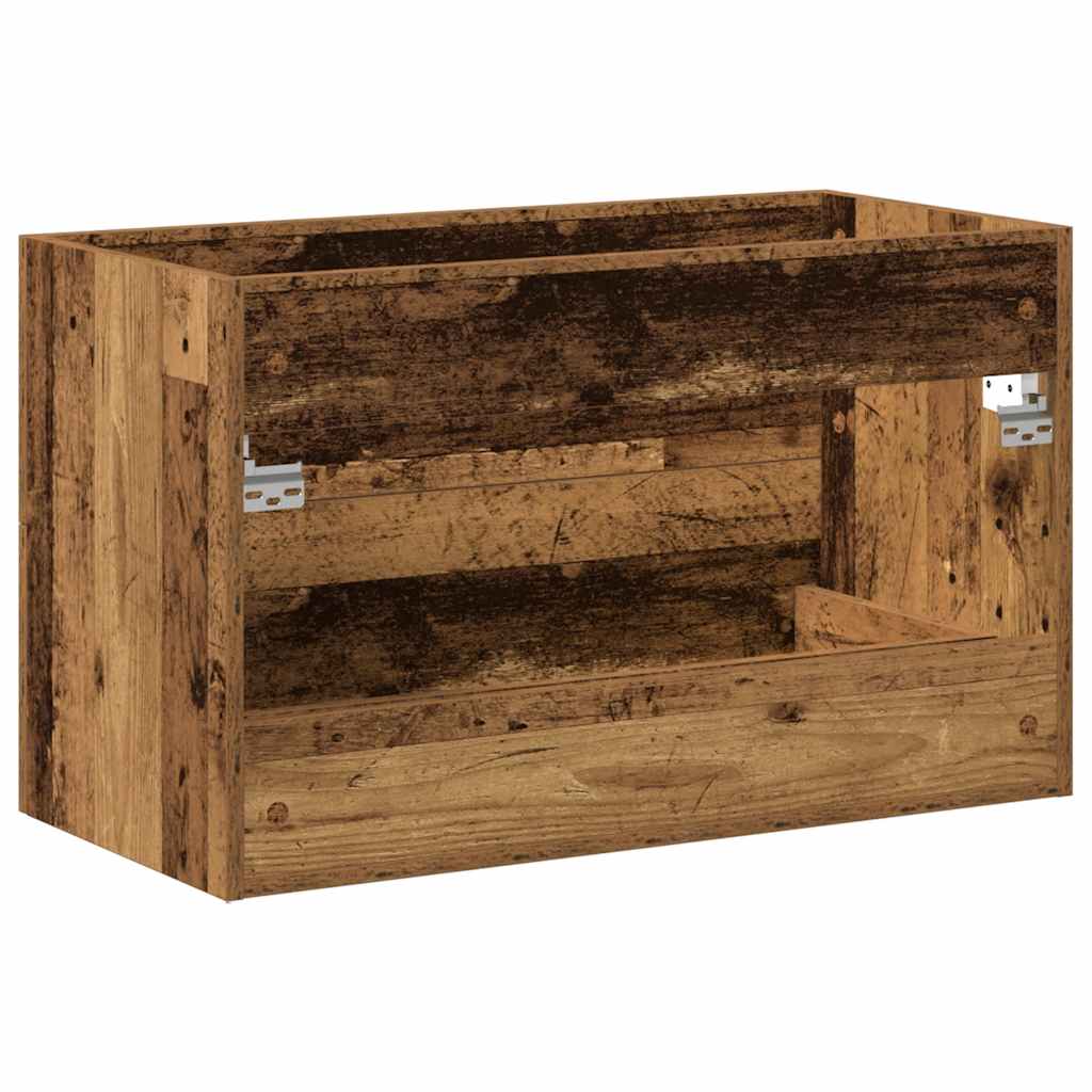 Bathroom Sink Cabinet Old Wood 80x38,5x48 cm Engineered Wood