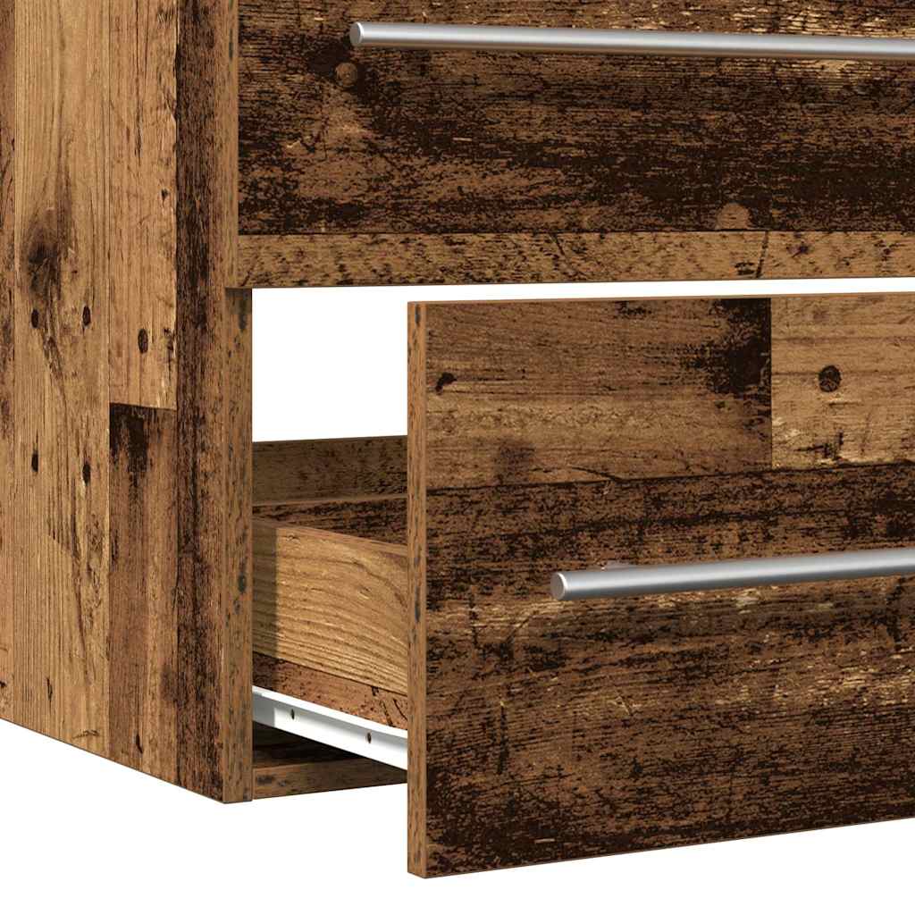 Bathroom Sink Cabinet Old Wood 80x38,5x48 cm Engineered Wood