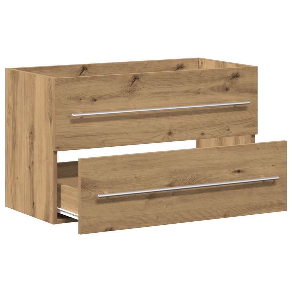 Bathroom Sink Cabinet Artisan Oak 80x38,5x48 cm Engineered Wood