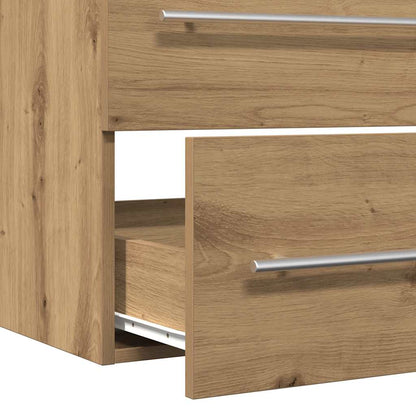 Bathroom Sink Cabinet Artisan Oak 80x38,5x48 cm Engineered Wood