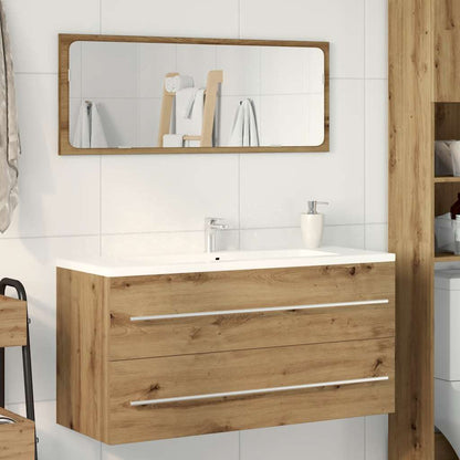 Bathroom Sink Cabinet Artisan Oak 100x38.5x48cm Engineered Wood