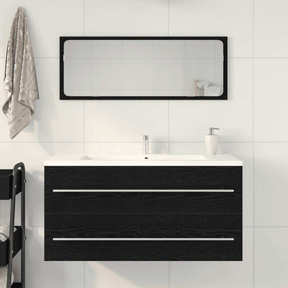 Bathroom Sink Cabinet Black Oak 100x38,5x48 cm Engineered Wood