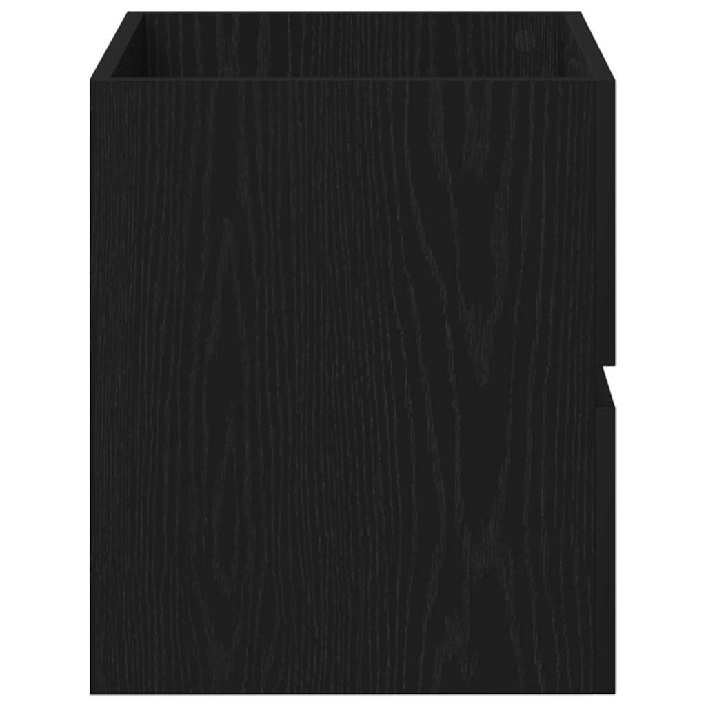 Sink Cabinet Black Oak 60x38,5x45 cm Engineered Wood