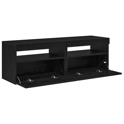 TV Cabinet 2 pcs Black Oak 60 x 35 x 40 cm Engineered Wood
