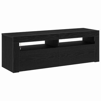 TV Cabinet Black Oak 120 x 35 x 40 cm Engineered Wood