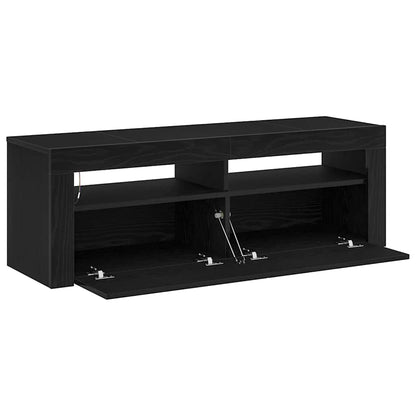 TV Cabinet Black Oak 120 x 35 x 40 cm Engineered Wood