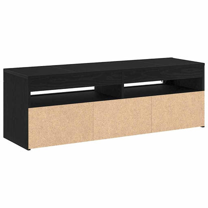 TV Cabinet Black Oak 120 x 35 x 40 cm Engineered Wood