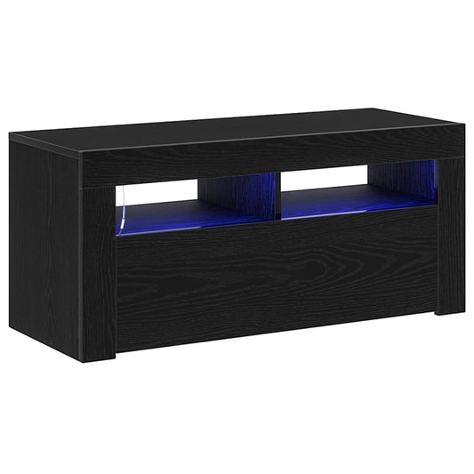 TV Cabinet Black Oak 90 x 35 x 40 cm Engineered Wood
