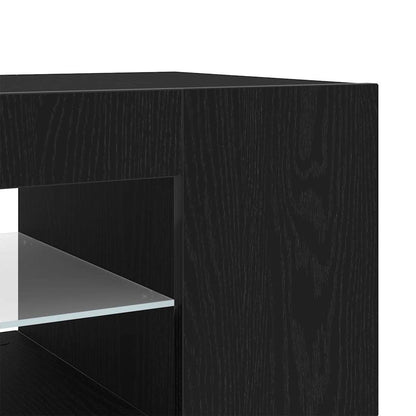 TV Cabinet Black Oak 135 x 39 x 30 cm Engineered Wood