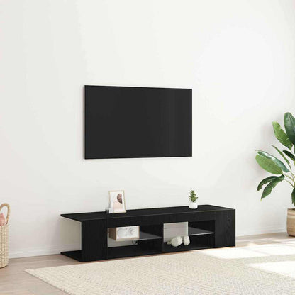 TV Cabinet Black Oak 135 x 39 x 30 cm Engineered Wood
