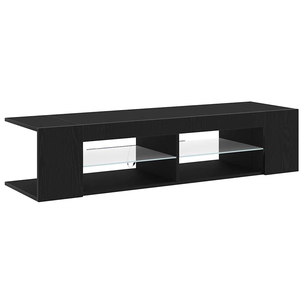 TV Cabinet Black Oak 135 x 39 x 30 cm Engineered Wood