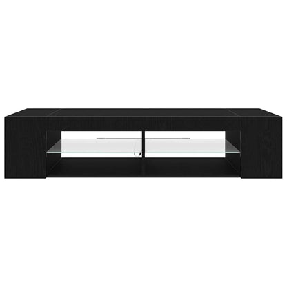TV Cabinet Black Oak 135 x 39 x 30 cm Engineered Wood