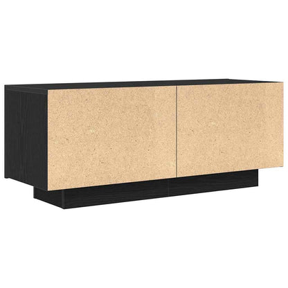 TV Cabinet Black Oak 100 x 35 x 40 cm Engineered Wood
