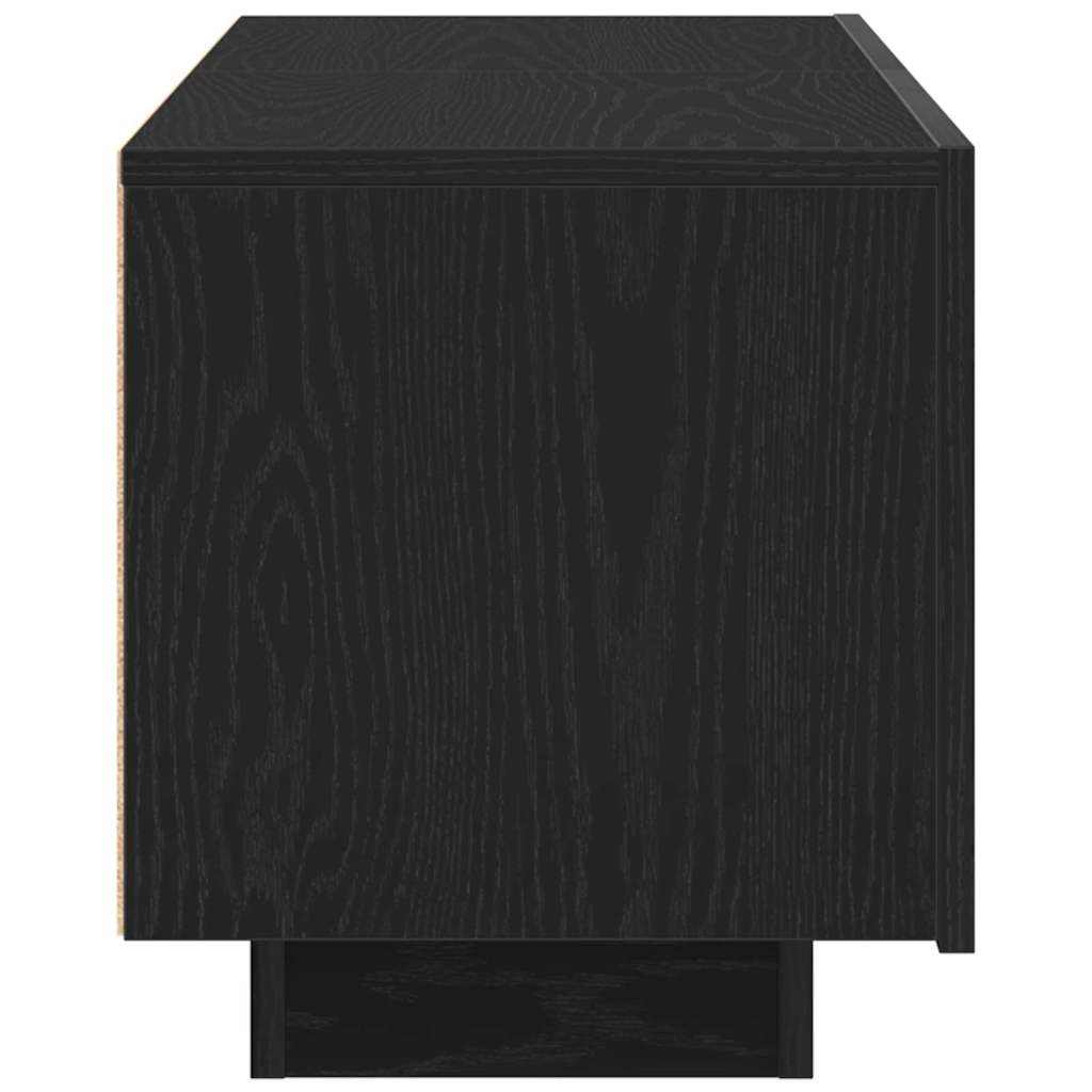 TV Cabinet Black Oak 100 x 35 x 40 cm Engineered Wood