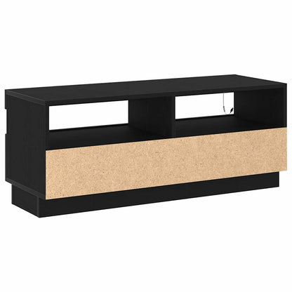 TV Cabinet Black Oak 100 x 35 x 40 cm Engineered Wood