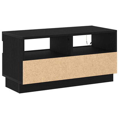 TV Cabinet Black Oak 80 x 35 x 40 cm Engineered Wood