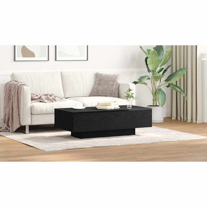 Coffee Table Black Oak 100 x 49.5 x 31 cm Engineered Wood