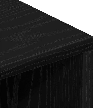 TV Cabinet Black Oak 69.5 x 30 x 50 cm Engineered Wood