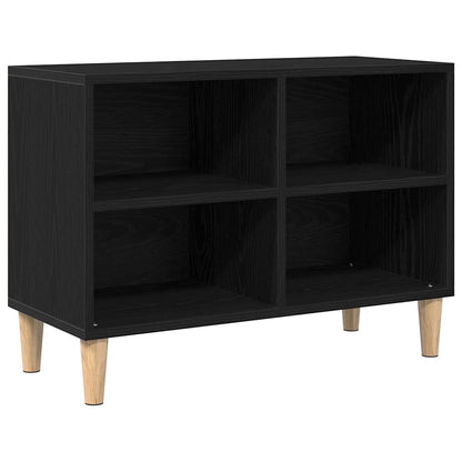 TV Cabinet Black Oak 69.5 x 30 x 50 cm Engineered Wood