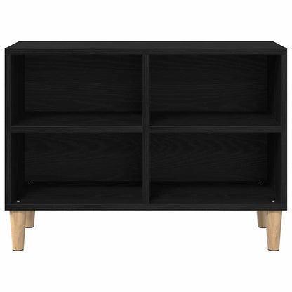 TV Cabinet Black Oak 69.5 x 30 x 50 cm Engineered Wood