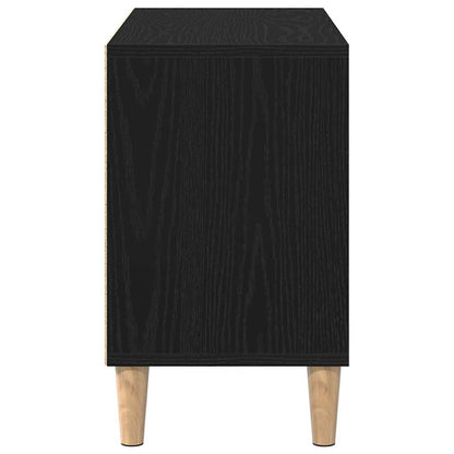 TV Cabinet Black Oak 69.5 x 30 x 50 cm Engineered Wood
