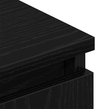 TV Cabinet Black Oak 102 x 35 x 50 cm Engineered Wood