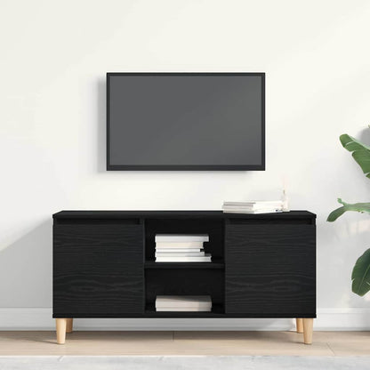 TV Cabinet Black Oak 102 x 35 x 50 cm Engineered Wood