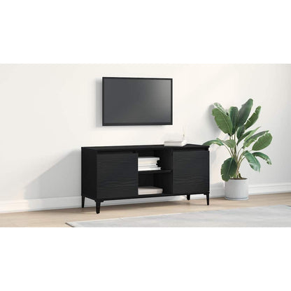 TV Cabinet Black Oak 102 x 35 x 50 cm Engineered Wood