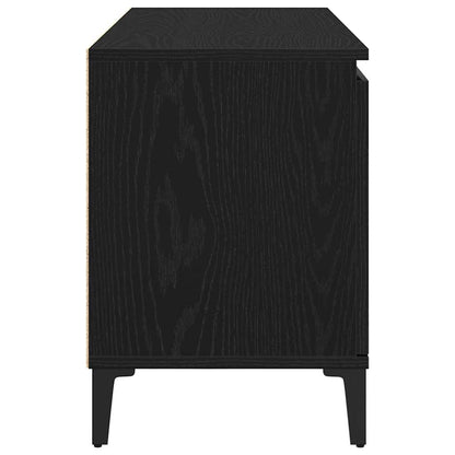 TV Cabinet Black Oak 102 x 35 x 50 cm Engineered Wood