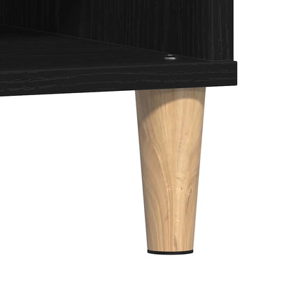 Coffee Table Black Oak 60 x 60 x 30 cm Engineered Wood