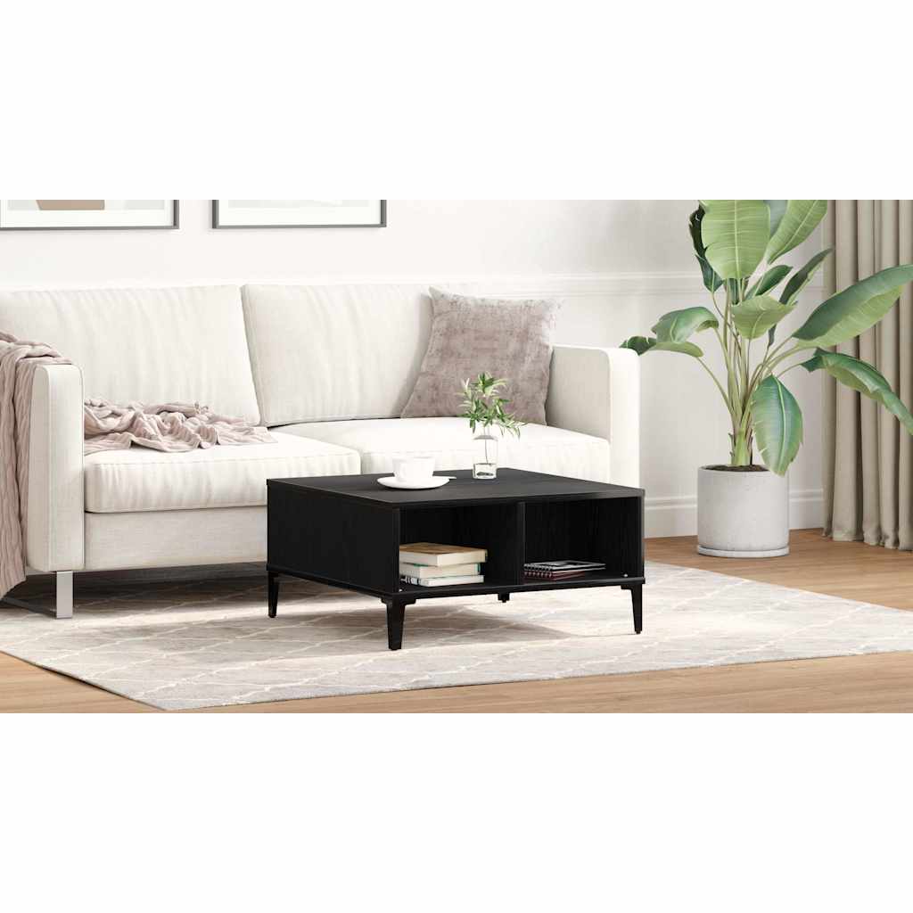 Coffee Table Black Oak 60 x 60 x 30 cm