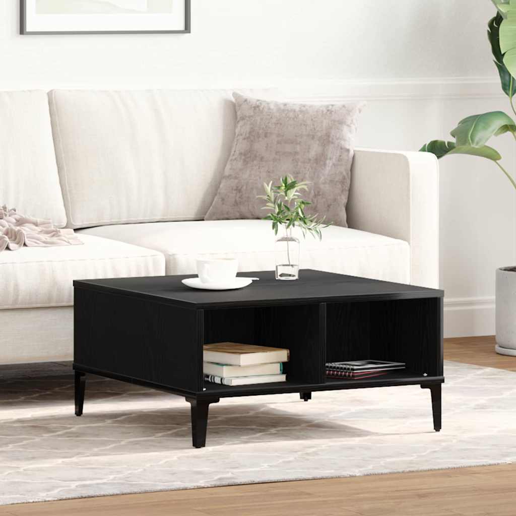 Coffee Table Black Oak 60 x 60 x 30 cm