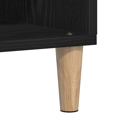 Sideboard Black Oak 103.5 x 35 x 70 cm Engineered Wood