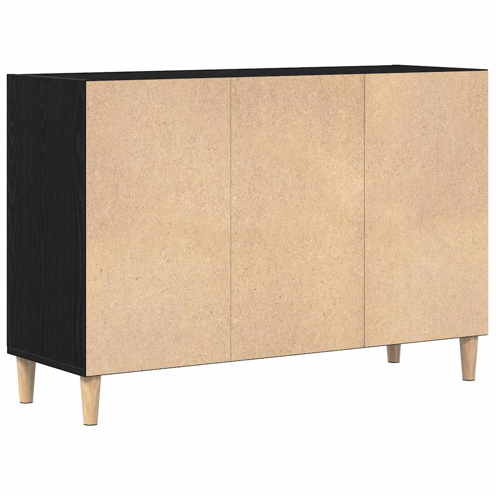 Sideboard Black Oak 103.5 x 35 x 70 cm Engineered Wood