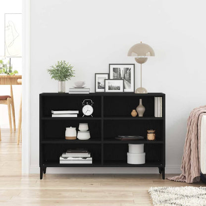 Sideboard Black Oak 103.5 x 35 x 70 cm Engineered Wood