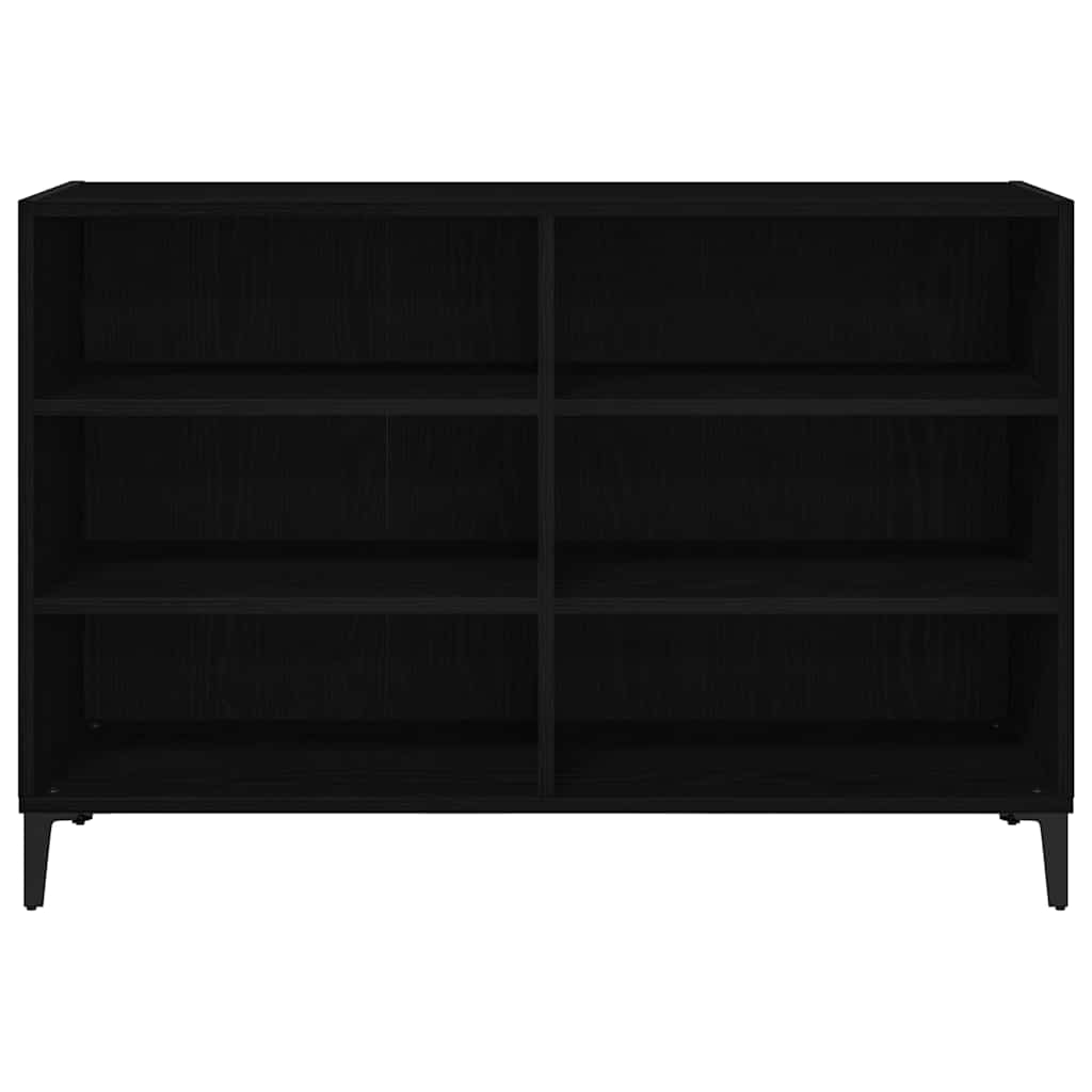 Sideboard Black Oak 103.5 x 35 x 70 cm Engineered Wood
