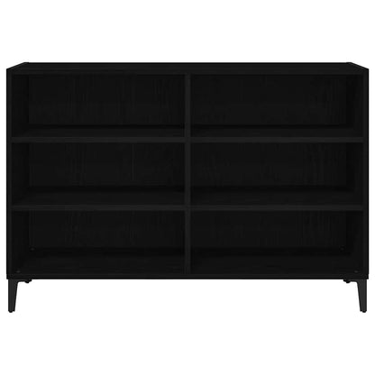 Sideboard Black Oak 103.5 x 35 x 70 cm Engineered Wood