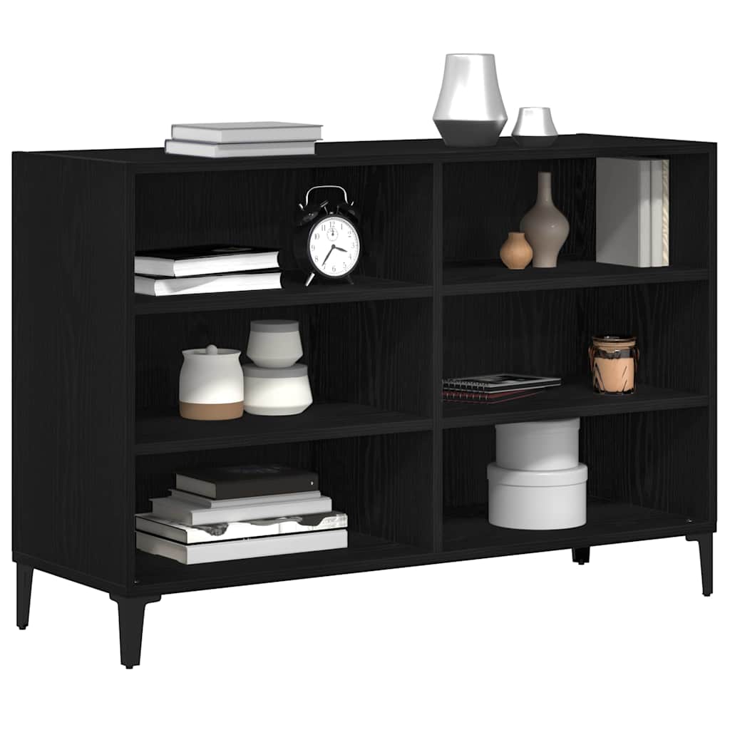 Sideboard Black Oak 103.5 x 35 x 70 cm Engineered Wood