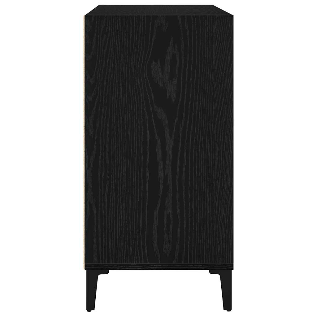 Sideboard Black Oak 103.5 x 35 x 70 cm Engineered Wood