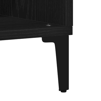 Sideboard Black Oak 57 x 35 x 70 cm Engineered Wood