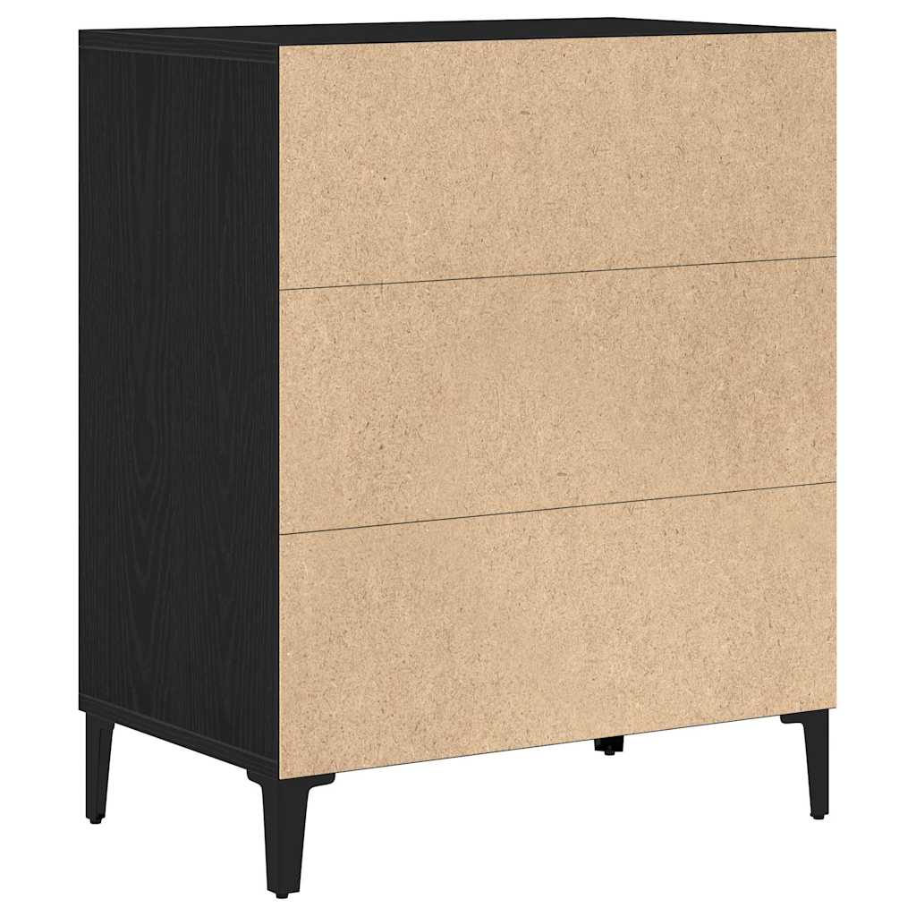 Sideboard Black Oak 57 x 35 x 70 cm Engineered Wood