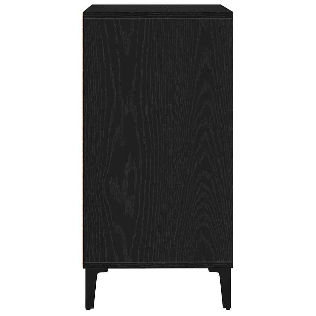Sideboard Black Oak 57 x 35 x 70 cm Engineered Wood