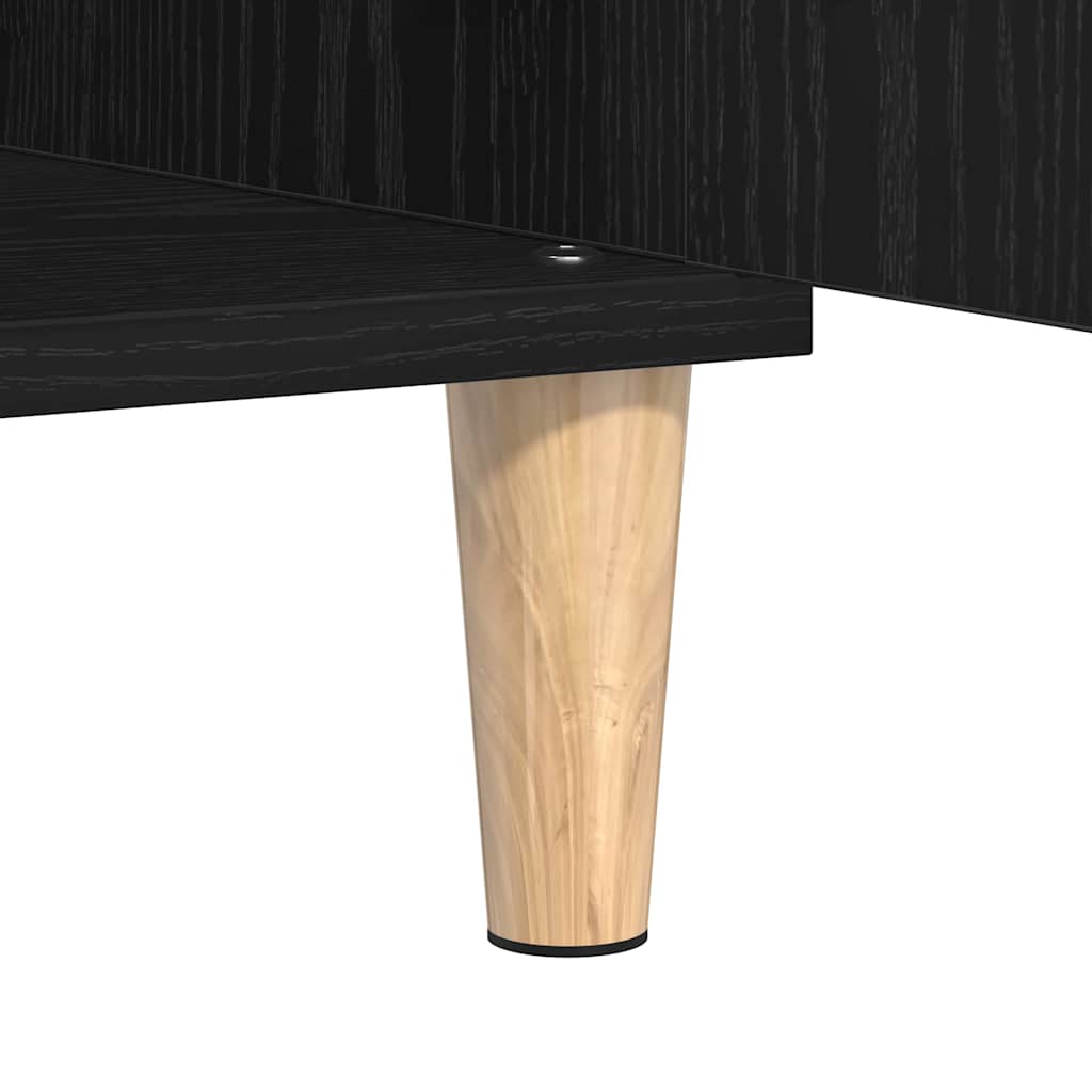 Sideboard Black Oak 60 x 35 x 70 cm Engineered Wood