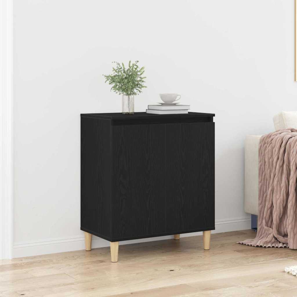 Sideboard Black Oak 60 x 35 x 70 cm Engineered Wood