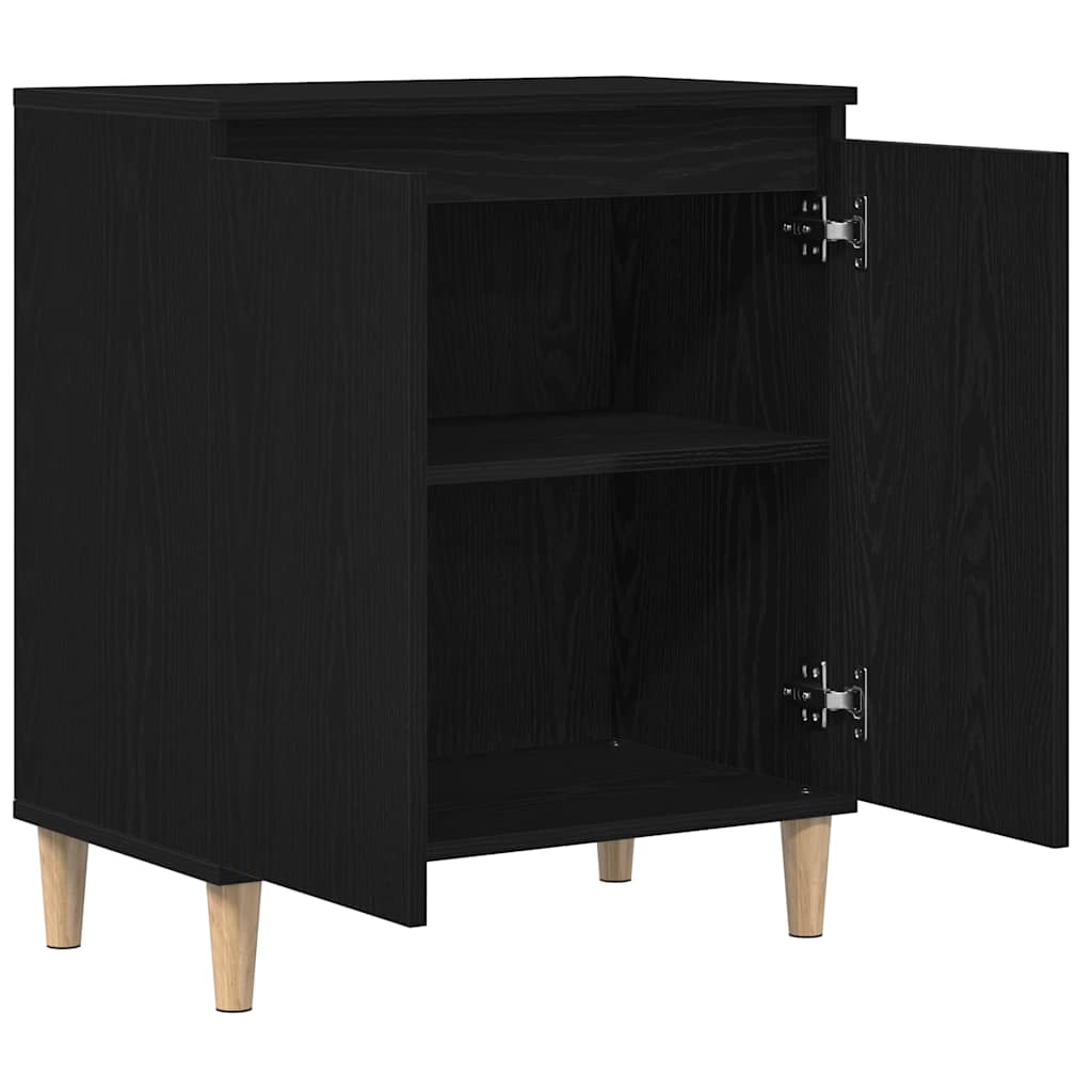 Sideboard Black Oak 60 x 35 x 70 cm Engineered Wood
