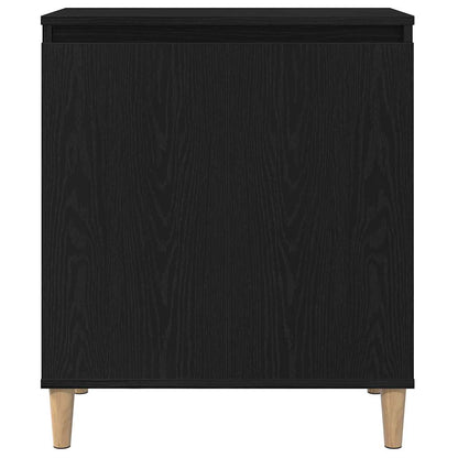 Sideboard Black Oak 60 x 35 x 70 cm Engineered Wood