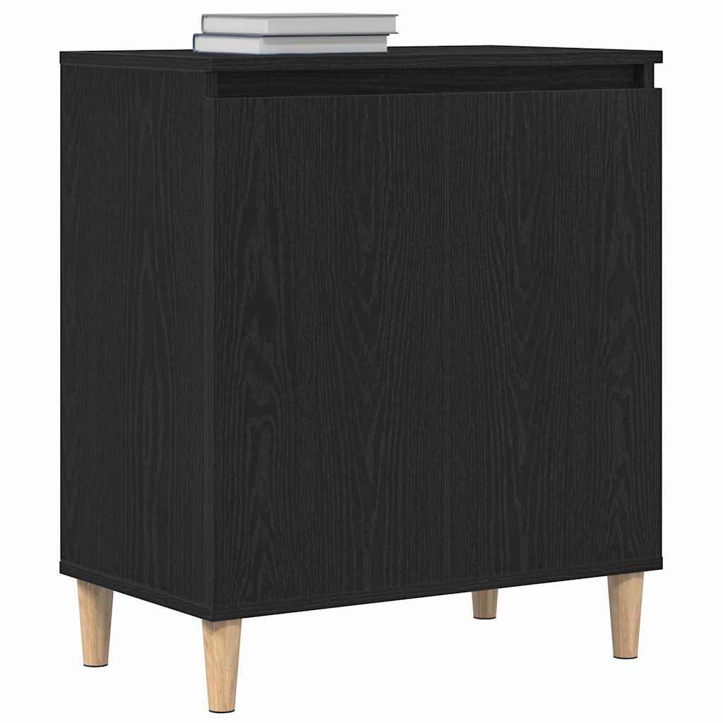 Sideboard Black Oak 60 x 35 x 70 cm Engineered Wood