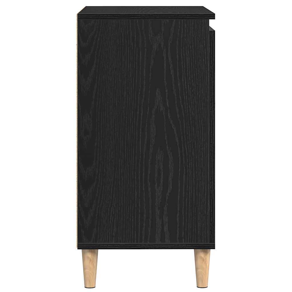 Sideboard Black Oak 60 x 35 x 70 cm Engineered Wood